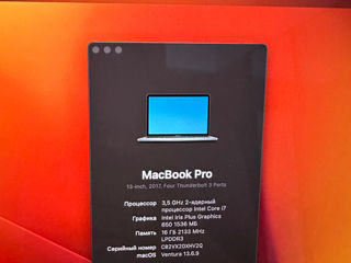 Apple Macbook Pro 13 2017 A1706 i7 3,5 GHz 16Gb Ram 256gb Ssd foto 4