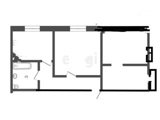 Apartament cu 3 camere, 51 m², Centru, Rezina