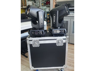 Bonaudio spotlight beam 450w - set 2 bucati moving head + case (cu roti) foto 10