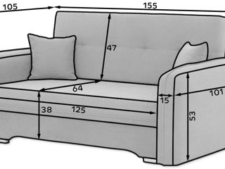Canapea încăpătoare și calitativă foto 5