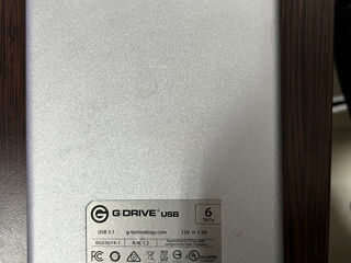 HDD 6TB G Drive 3.1 usb external