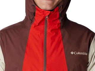 Новая куртка Columbia Inner Limits II Rain Jacket размер L - Spicy, Light Raisin, Chalk foto 4