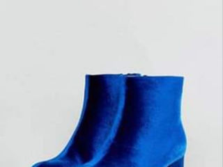 Botine Asos de catifea  foto 4