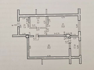 Apartament cu 1 cameră, 52 m², Ciocana, Chișinău foto 6