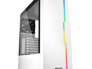 new / Корпуса SHARKOON ATX, сarcase PC, RGB Case, Black/White, Mesh / Deco foto 9