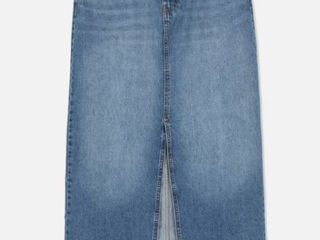 fusta lunga denim jeans foto 3