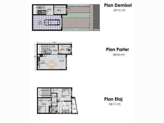 Townhouse în 3 nivele! Durlești, str. str. Bisericii, 165m2! Variantă albă! foto 12