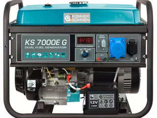 Generator electric Knner&Shnen KS 7000E G 5.5kw Benzină/Gaz AVR - livrare, credit !!!