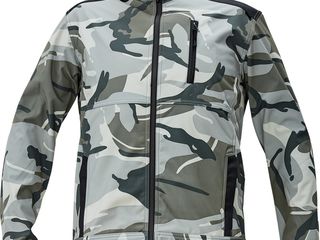 Geaca camuflaj pentru bărbați Crambe din softshell - gri / Камуфляжная куртка Crambe софтшелловая...