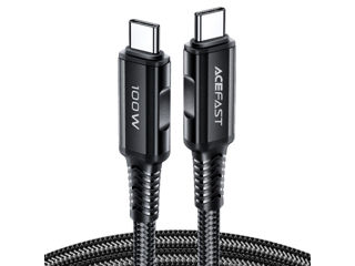 ACEFAST C4-03 cablu de date de încărcare din aliaj de aluminiu de 100 W USB-C la USB-C