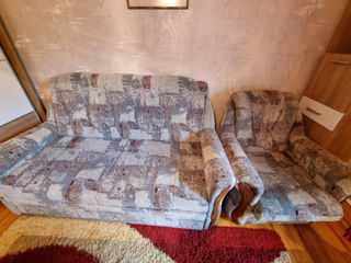 Sofa/ divan / pat + 2 fotolii