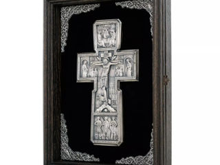 Crucifix în ramă K04 foto 3