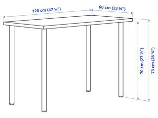 Masă de birou modernă Ikea 120x60 foto 4