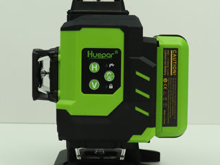 Huepar ls04cg  - новая модель лазерного уровня 4 D c двумя аккумуляторами в комплекте