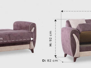 Canapea elegantă la preț accesibil 110x190 foto 6