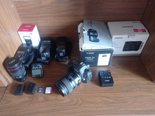 Canon 5d mark IV + tamron 24-70 G2 + Blitz yongnuo 600ex-rt + Transmiter YN-E3-RT