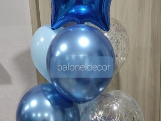 Baloane cu heliu, buchete din flori/ шары с гелием, цветы из шариков foto 7