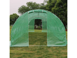 Seră 6x3x2m / 25mm / 2 uși, folie cu protectie UV4, ferestre, verde - Electron.md - Reducere!!! foto 1