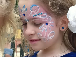 Аквагрим. Face painting. Рисунки на лице/на руке для детей. BodyArt Desene, pictura pe fața/ pe mina foto 6