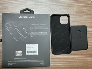 Husa originala Mercedes AMG + magnetic wallet iPhone 12 /12 Pro foto 2