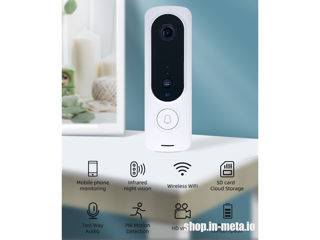 T21 Intercom Wireless Doorbell Camera Night Vision 720P WiFi, Беспроводной видеодомофон. foto 6