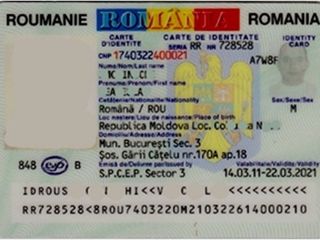 Buletin roman , pasaport romin , permis de conducere ro !