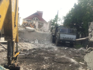 Вывоз мусора контейнер 8м3 evacuarea gunoiului demolări curățirea ternului foto 5