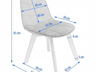 Scaun JUMI COLIN (negru) / Calitate Superioara / Credit 0% foto 2