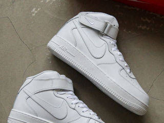 Nike Air Force 1 High White Unisex cu blana / с мехом foto 4