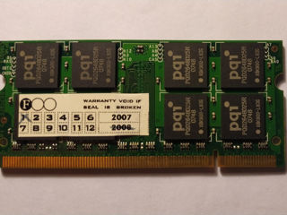 Оперативная память PQI DDR2 800 Sodimm 1Gb foto 1