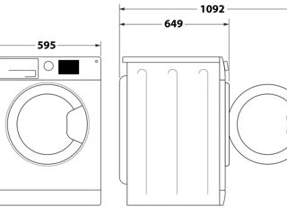 Mașină de uscat rufe Whirlpool cu încarcare 9kg foto 7