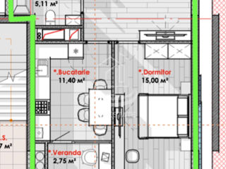 Apartament cu 1 cameră, 51 m², Râșcani, Chișinău foto 5