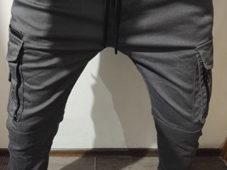 Мужские штаны карго на резинках