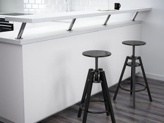 Scaun de bar fără spătar cu înălțime reglabilă IKEA foto 2