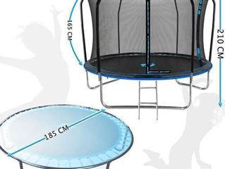 Trambulina Thunder Elite 185 cm Albastru foto 2