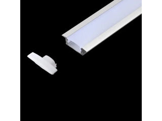 Mortar profil aluminiu (incorporat) 3 metri 25x7mmx3m pentru banda LED cu difuzor alb Descriere Prof