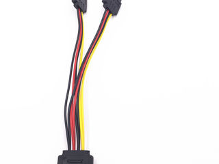 Id-172: SATA Male To 2 Female Connector SATA 1 to 2 - Тройник SATA на 2 х SATA коннектор Переходник foto 2