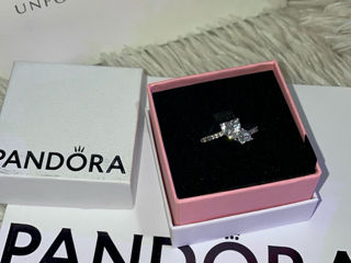 Pandora Double Heart Sparkling Ring foto 2