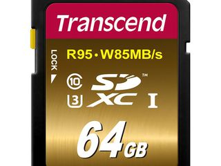 Карта памяти Transcend SDXC 64Gb Class 10 UHS-I (TS64GSDU3). Новая. Гарантия и доставка. foto 1