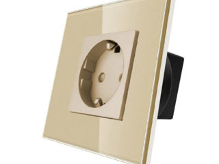 Intrerupatoare și prize touch cu ramă din sticlă in 4 culori.  foto 2