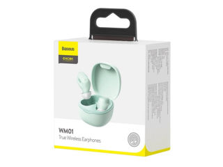 Baseus Earphones TWS Encok WM01, Green foto 6