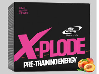 Formulă de pre-antrenament X-Plode, 25 plicuri x 20 g, Piersici