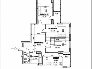 Apartament cu 3 camere, 92 m², Ciocana, Chișinău foto 2