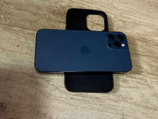 Vând IPhone 12 Pro Max Pacific Blue ,stare aproape ideală ,totul funcționează,tot setul în original! foto 1