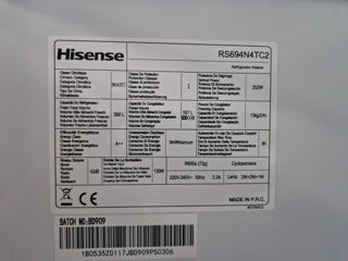 Холодильник сайд бай сайд hisense из германии. новый!!! foto 3