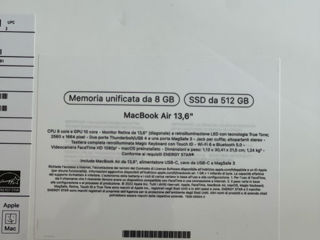 MacBook Air 13 512gb M2  nou sigilat foto 4