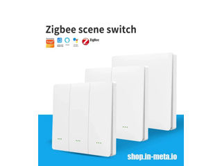 Întrerupător fără fir Zigbee Wireless Switch, White foto 2