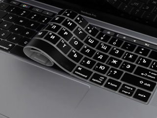 Силиконовая накладка для клавиатуры Apple MacBook (с русскими буквами) фото 1