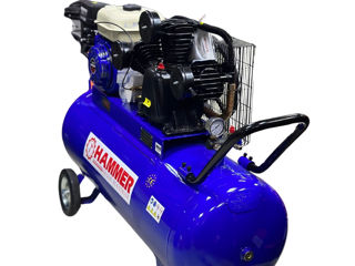 Compresor cu motor pe benzină 150l Hammer 7c.p. 490l/min