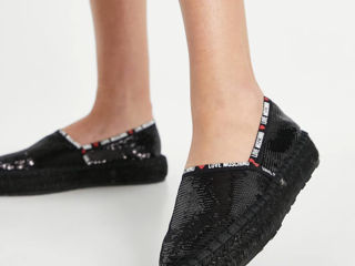 Espadrile negre Love Moschino foto 5